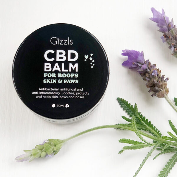 Cannabis infused CBD balm for cats and other pets.