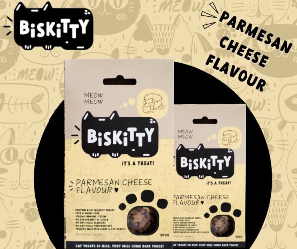 Biskitty Parmesan Cheese Cat Treats 200g