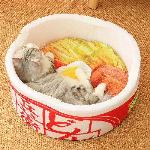 Cat bed for Ramen lovers