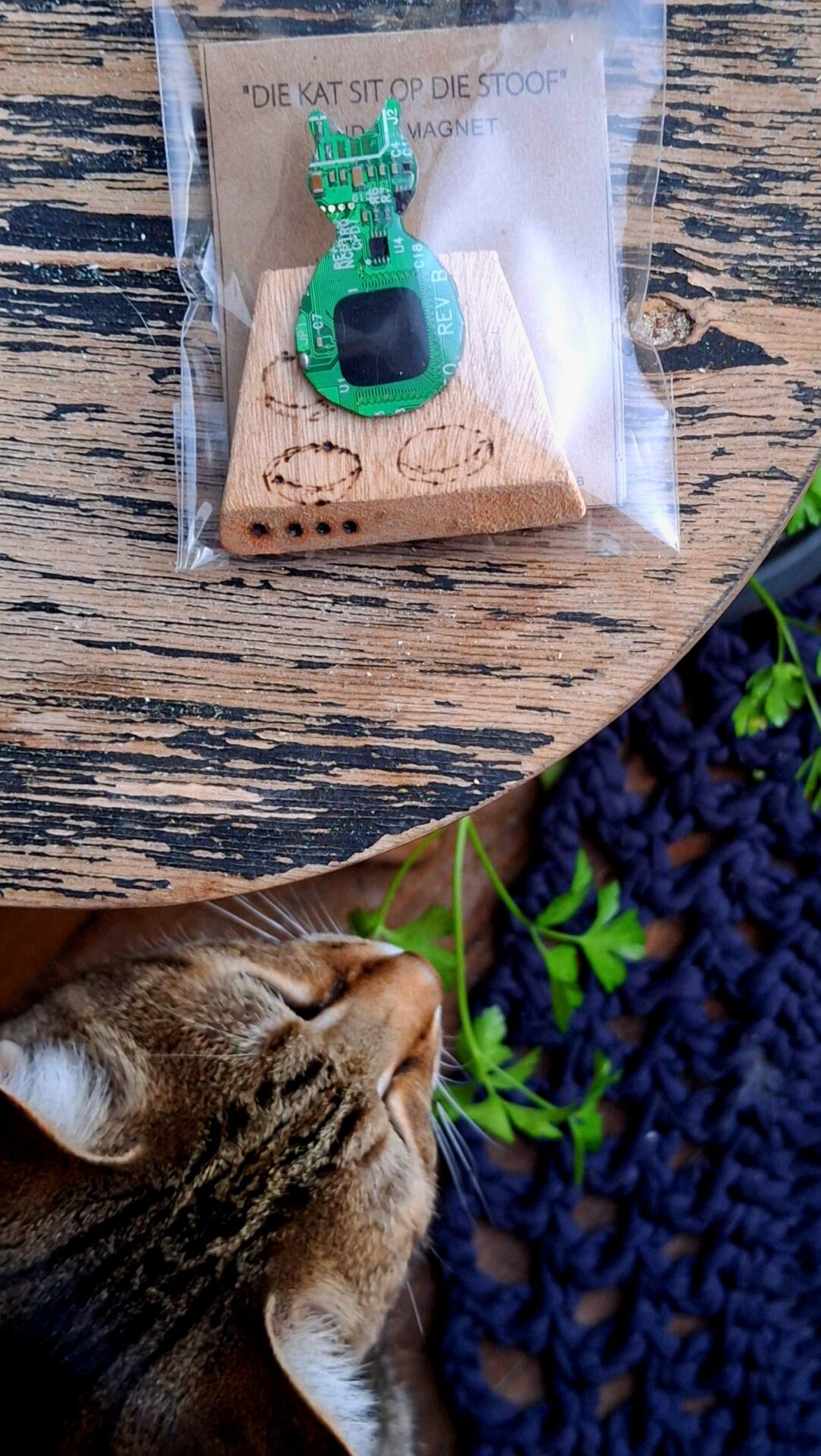 Techno-Feline Cat Fridge Magnet - Image 3